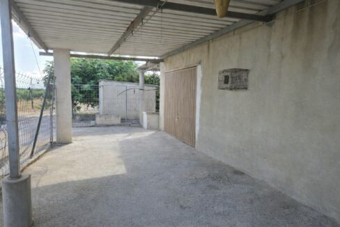 Área exterior junto a la pared