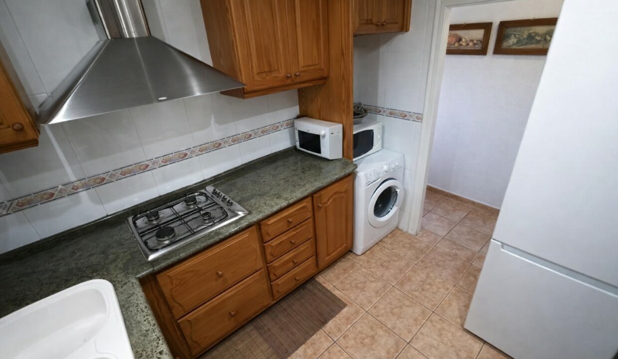 Cocina con espacio y comodidad