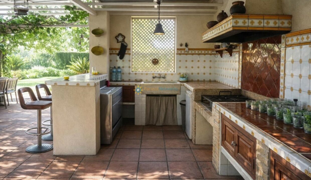 Cocina mediterránea al aire libre