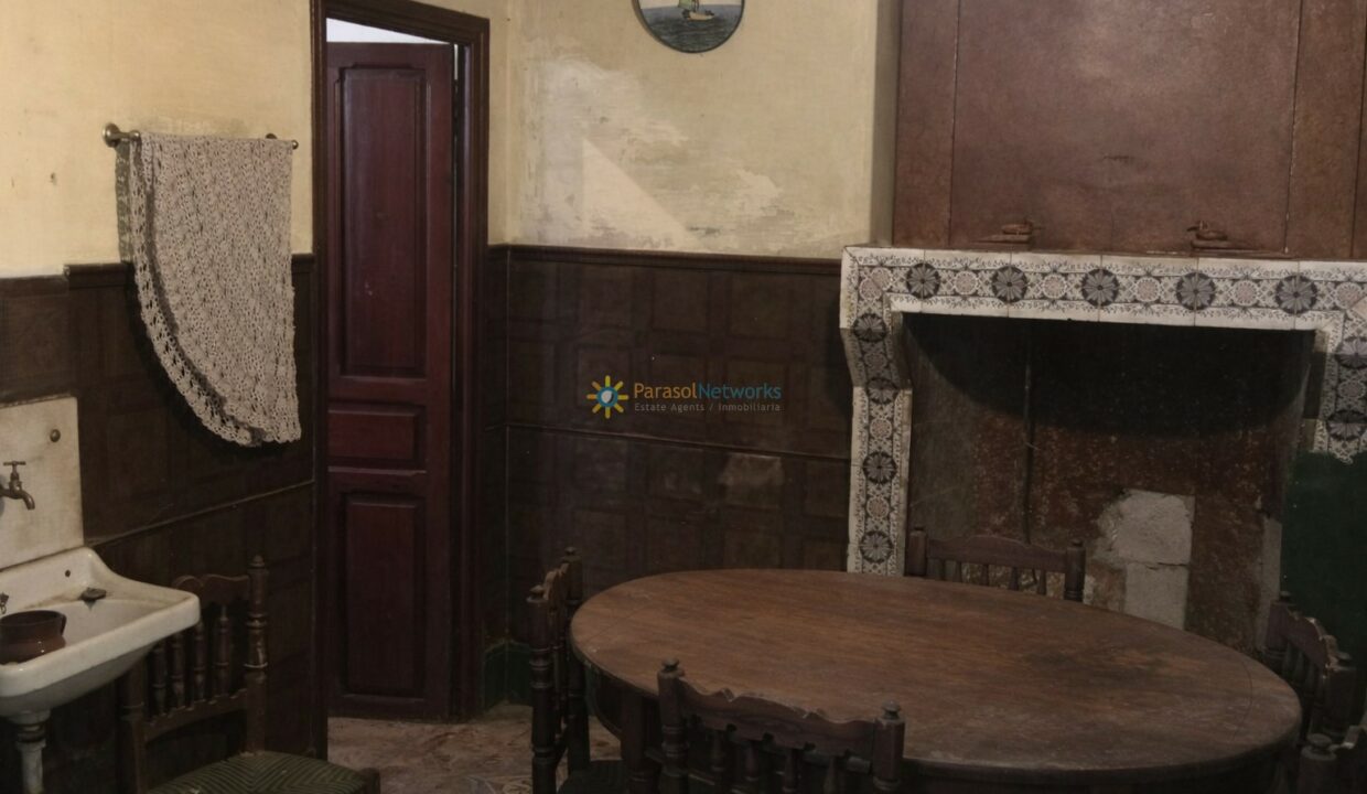 Comedor antiguo en ruinas