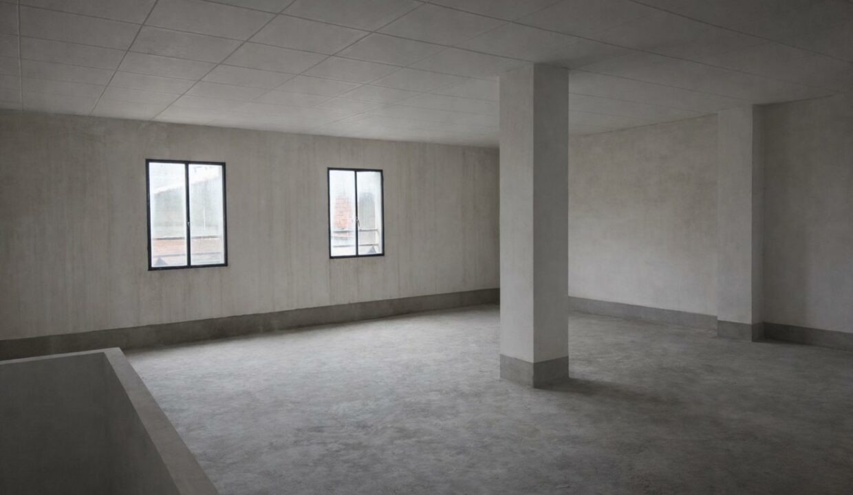 Espacio minimalista con luz natural