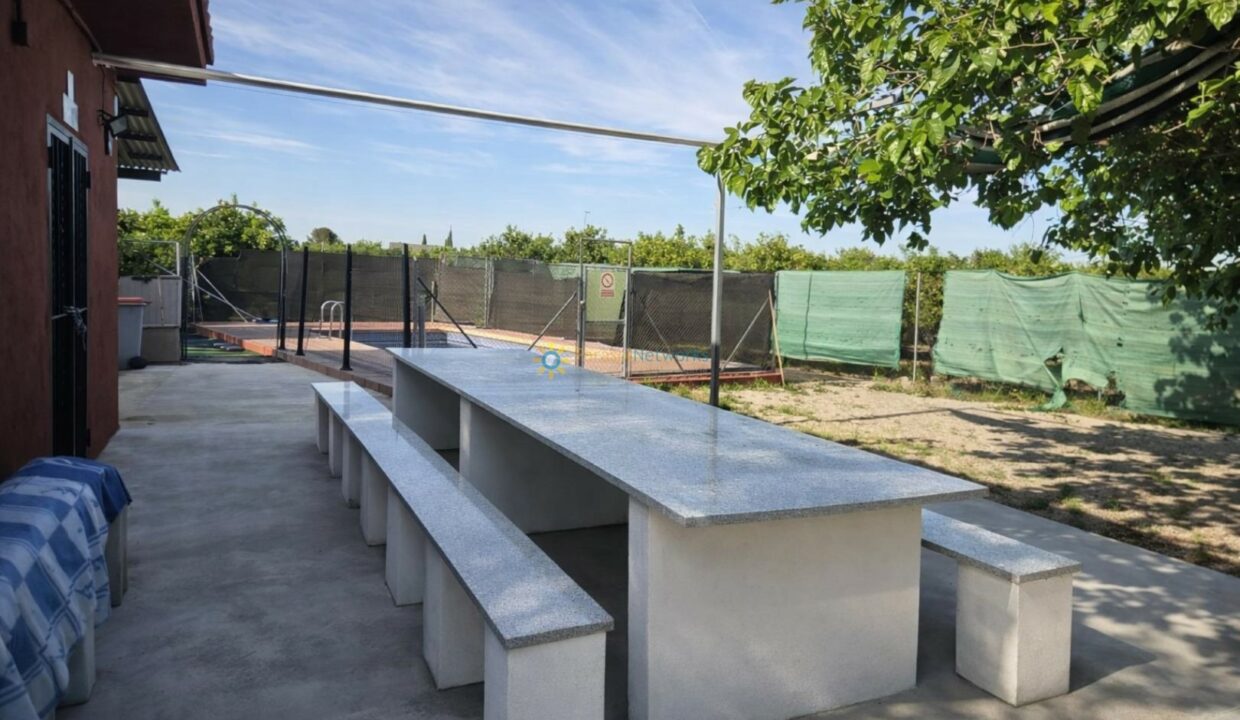 Patio al aire libre con pergola