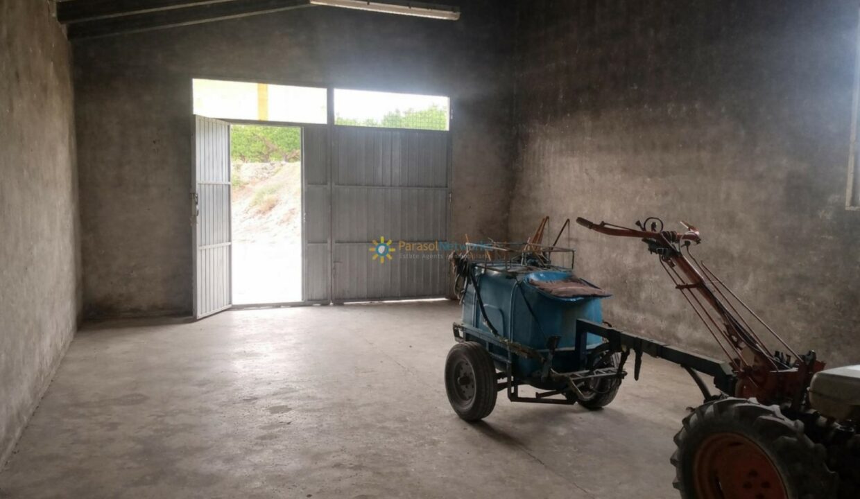 Taller de trabajo con maquinaria agrícola