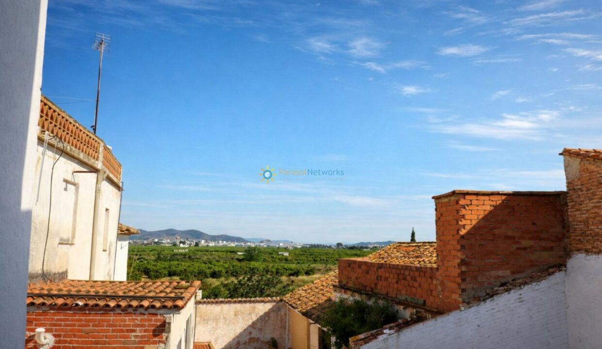 Vista desde el techo del pueblo