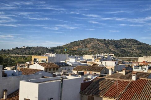 Vista panorámica de un pueblo español