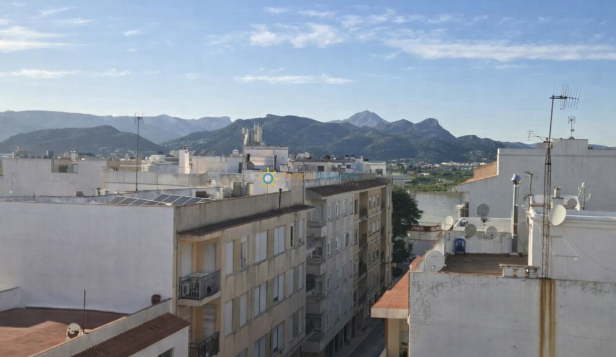 Vista panorámica de un pueblo mediterráneo