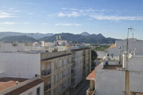 Vista panorámica de un pueblo mediterráneo