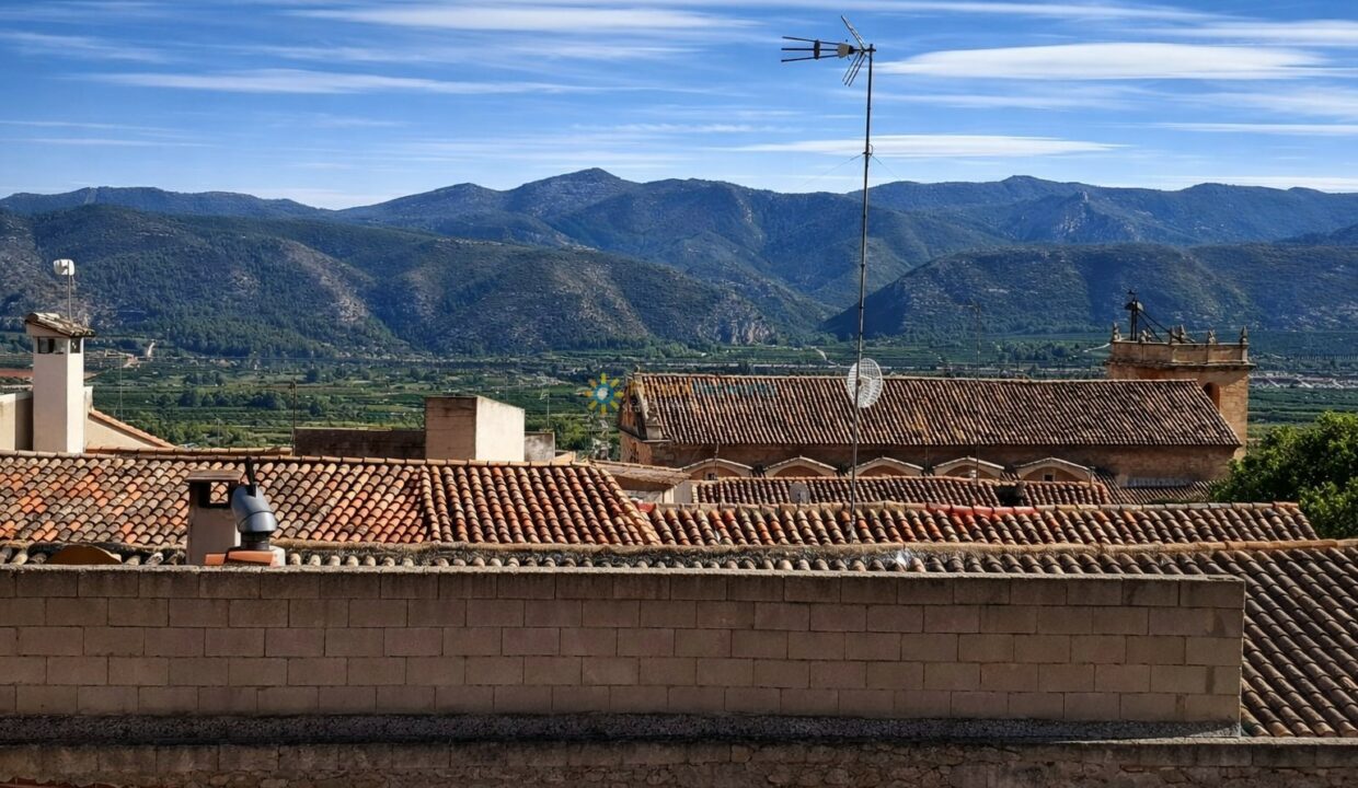 Vistas panorámicas de un pueblo Mediterráneo